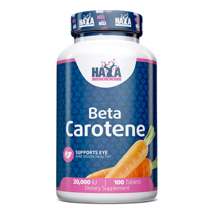HAYA LABS Natural Beta Carotene 20000 IU / 100 Tabs